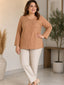 Light Brown Rayon Tunic with Heavy Embroidery Work