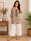 Multi Color Pure Crape Party Wear Tunic with Sequence & Stone Work