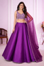 Silk Purple Color Lehenga
