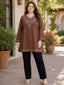 Light Brown Rayon Tunic with Hand Work Detailing