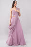 Elegant soft purple tissue lehenga with matching dupatta