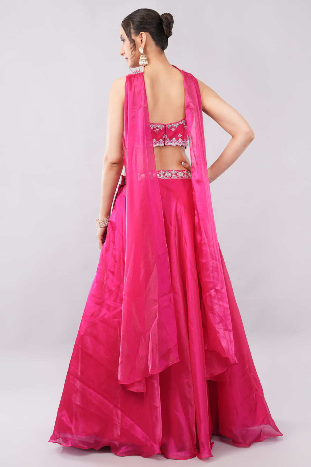 Mañana lehenga with net dupatta and blouse