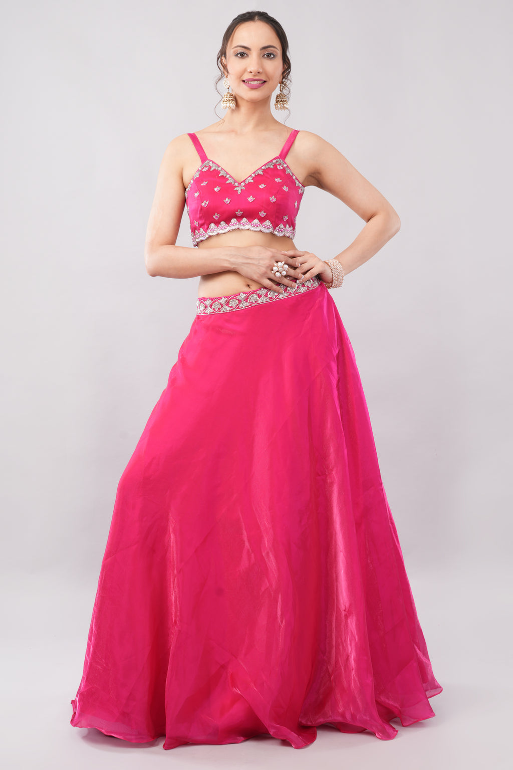 Mañana lehenga with net dupatta and blouse