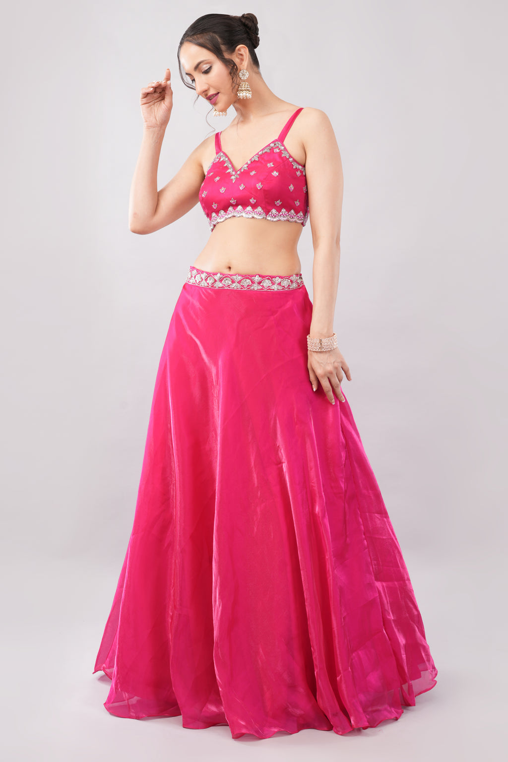 Mañana lehenga with net dupatta and blouse