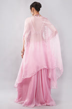 Gorgeous Pastel Pink Lehenga Saree