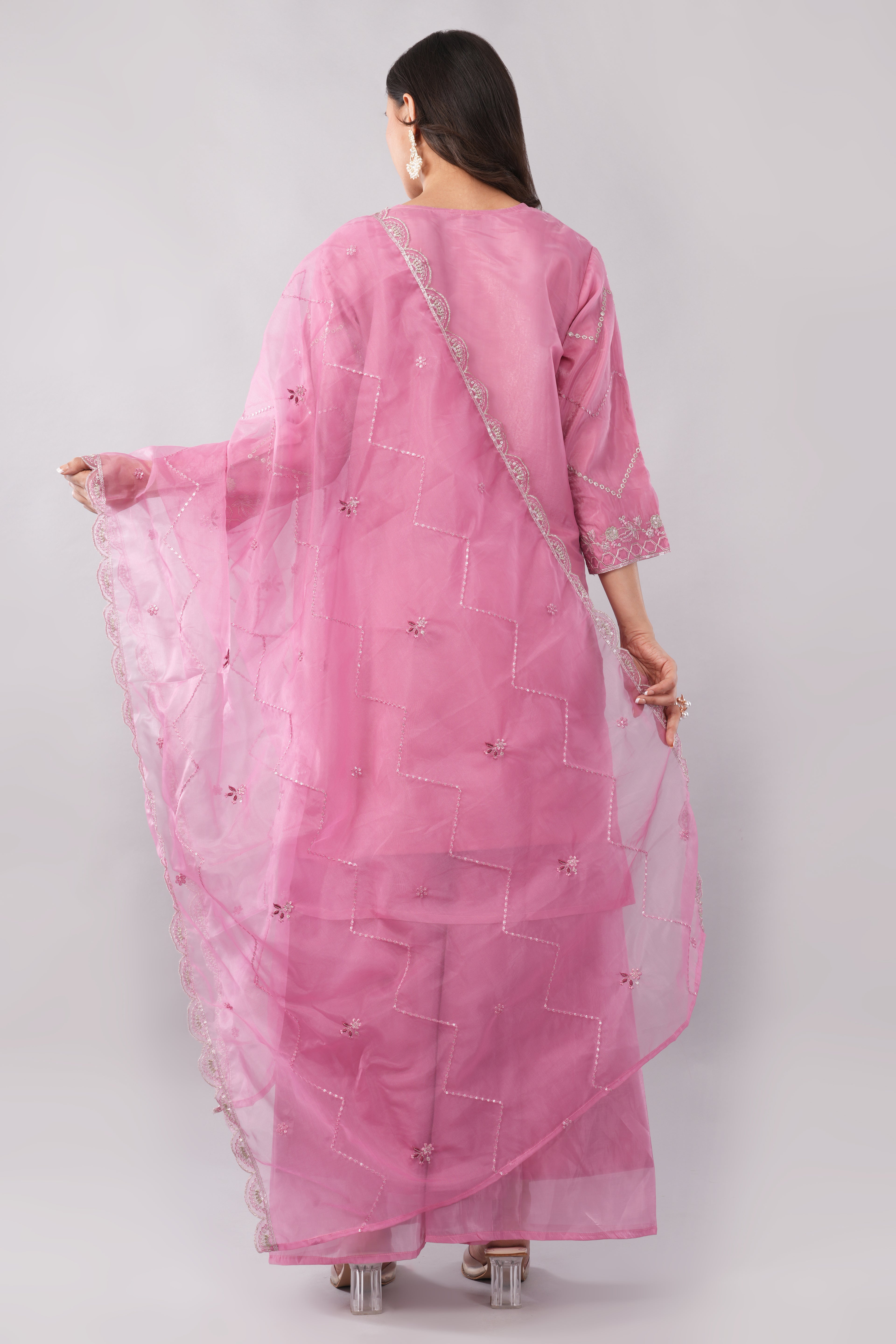 Pink kurta sets with Dupatta