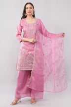 Pink kurta sets with Dupatta