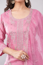 Pink kurta sets with Dupatta