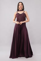 Wine color Lehenga with beautiful stylish blouse and dupatta