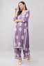 Women’s Lavender Ethnic Kurta Set with Palazzo