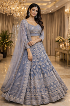 Net with linning lehenga (skirt & blouse)