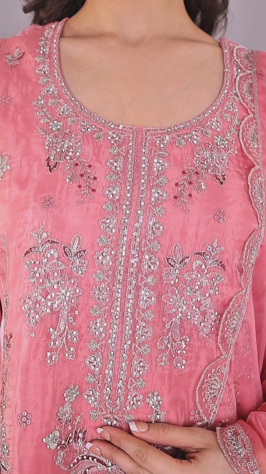 Pink kurta sets with Dupatta